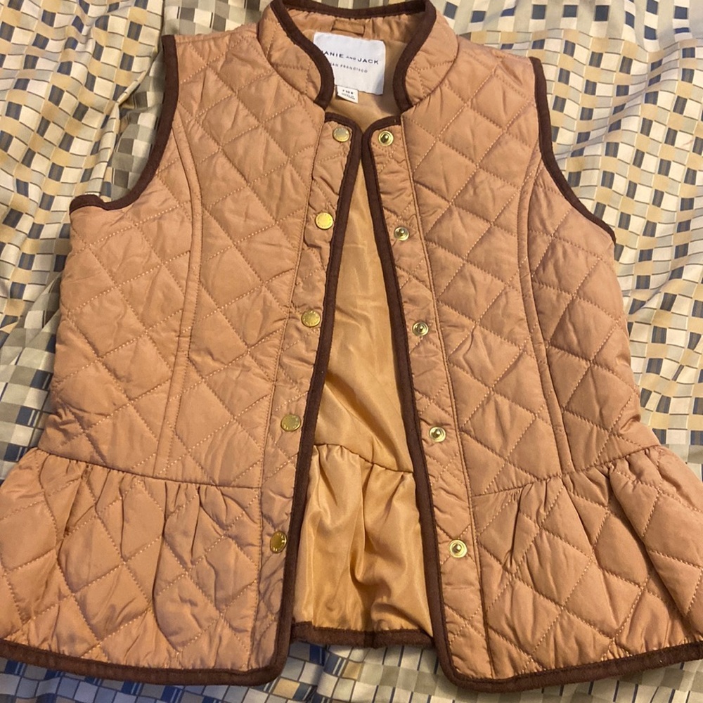 Adorable quilted peplum vest by Janie and Jack